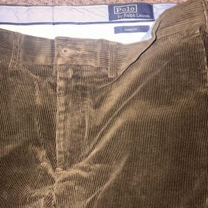 Polo Ralph Lauren Olive Brown Corduroy Pants